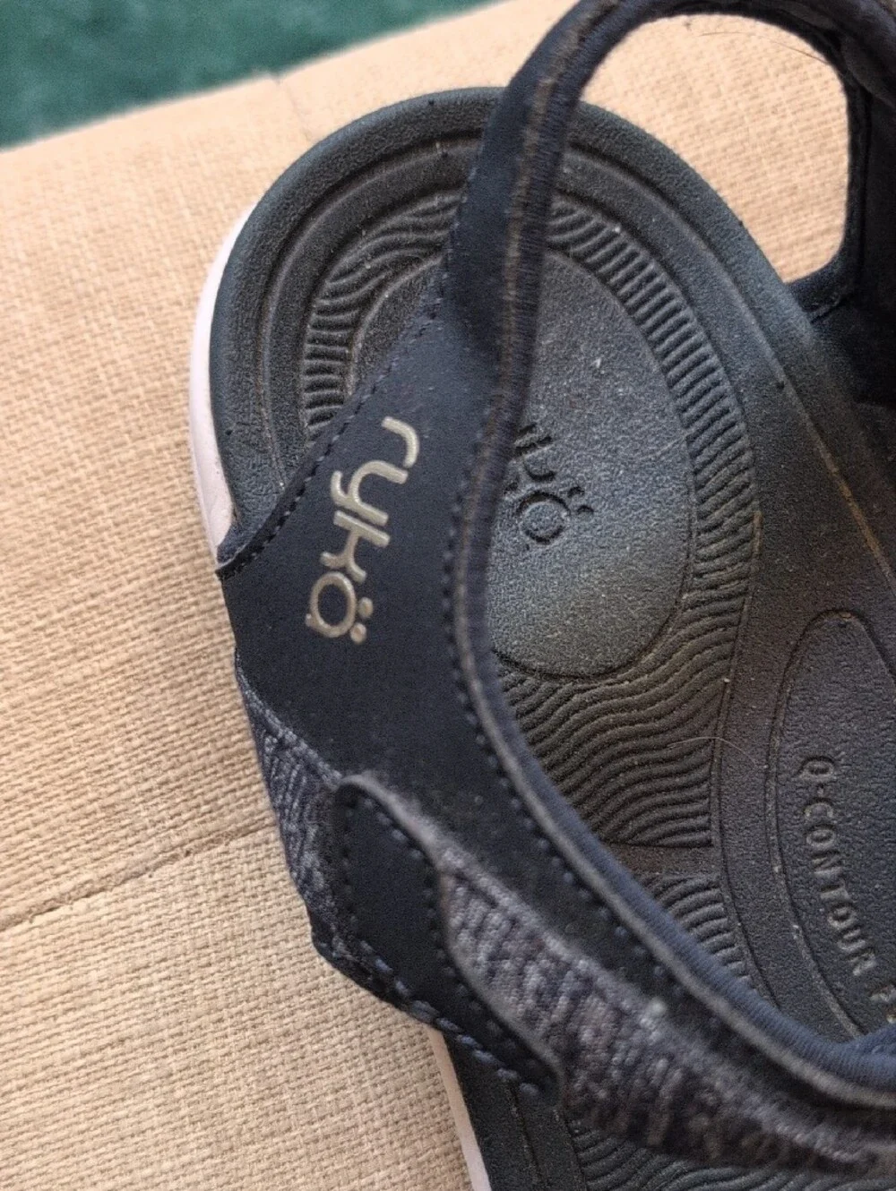 Ryka Women's Black Heathered Sport Sandals